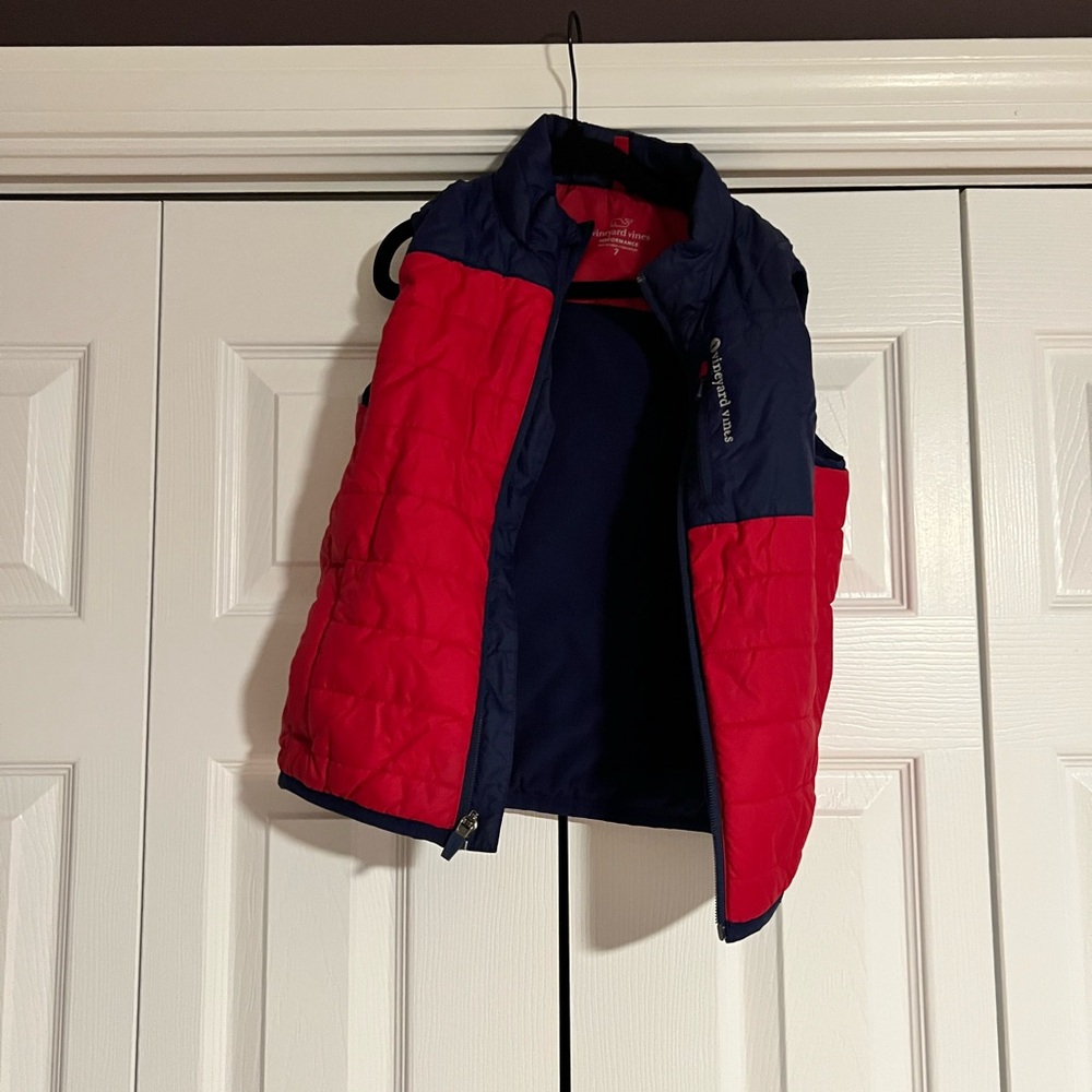 Vineyard Vines Boy’s Red and Blue Puffer Vest